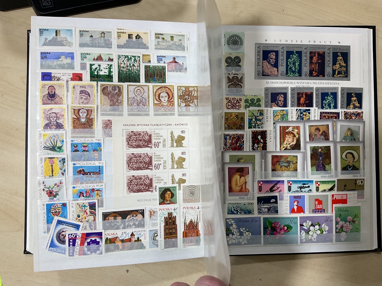 Poland stamps. Mostly mint. stock book. G/40