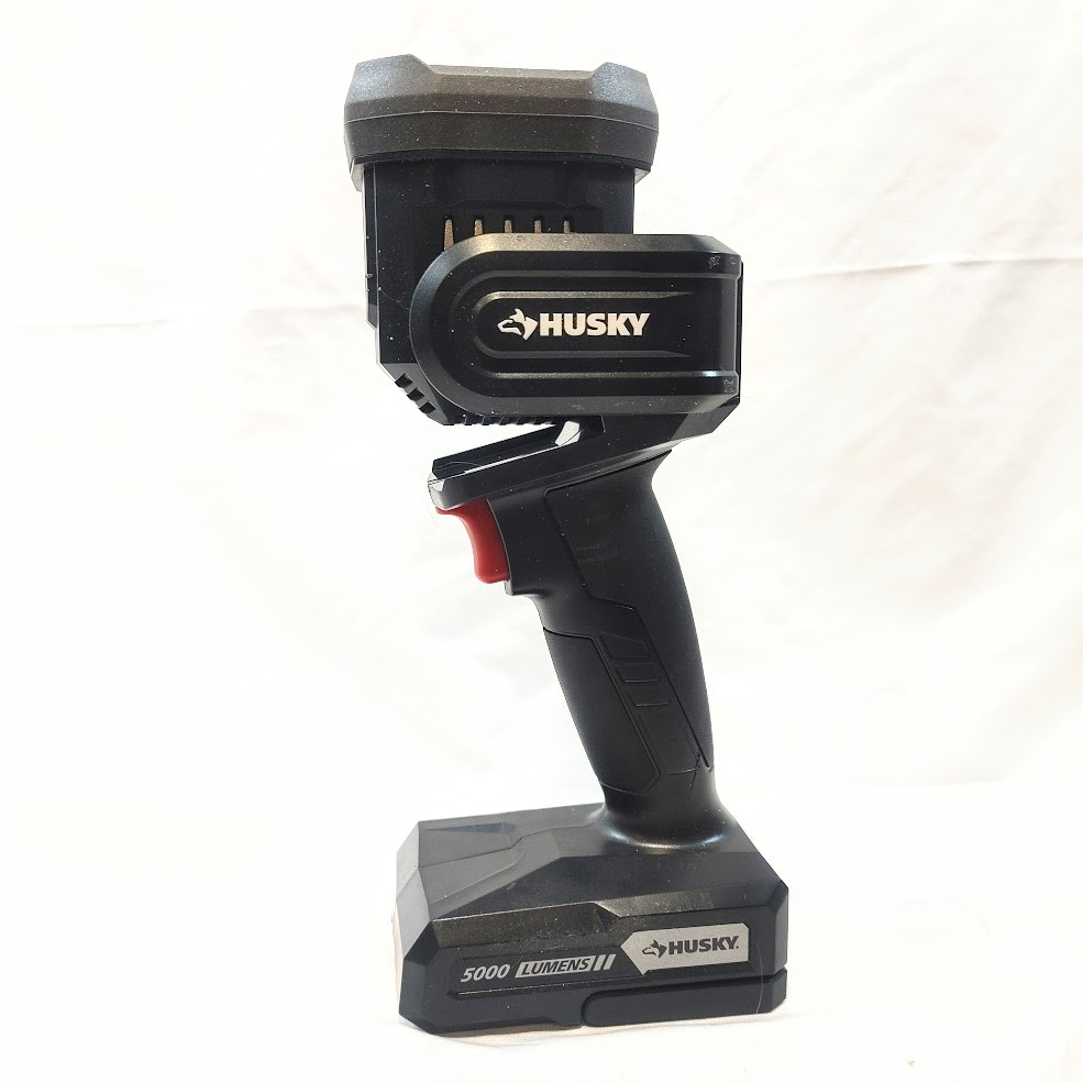 Husky 5000 Lumen Hybrid Power Swivel Rechargeable Spotlight (91640)