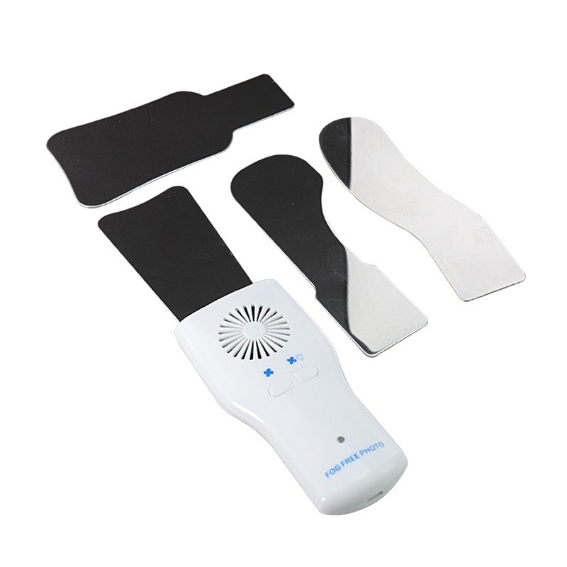 Dental Anti-Fog Mirrors Set Fog Free Intraoral Photography Mirror with LED Light