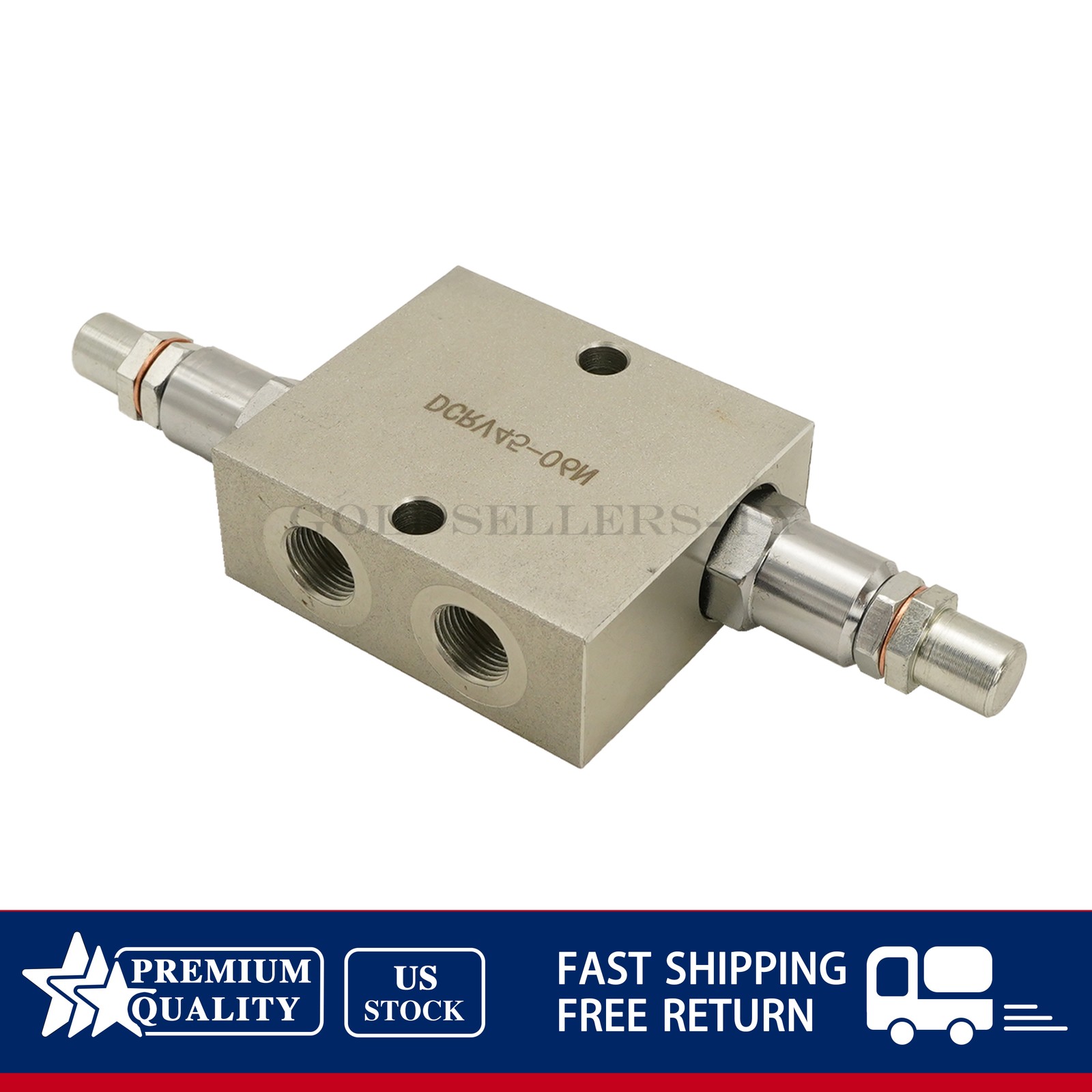 12 GPM Max Flow 3/8” NPT Ports Dual Crossover Hydraulic Relief Cushion Valve