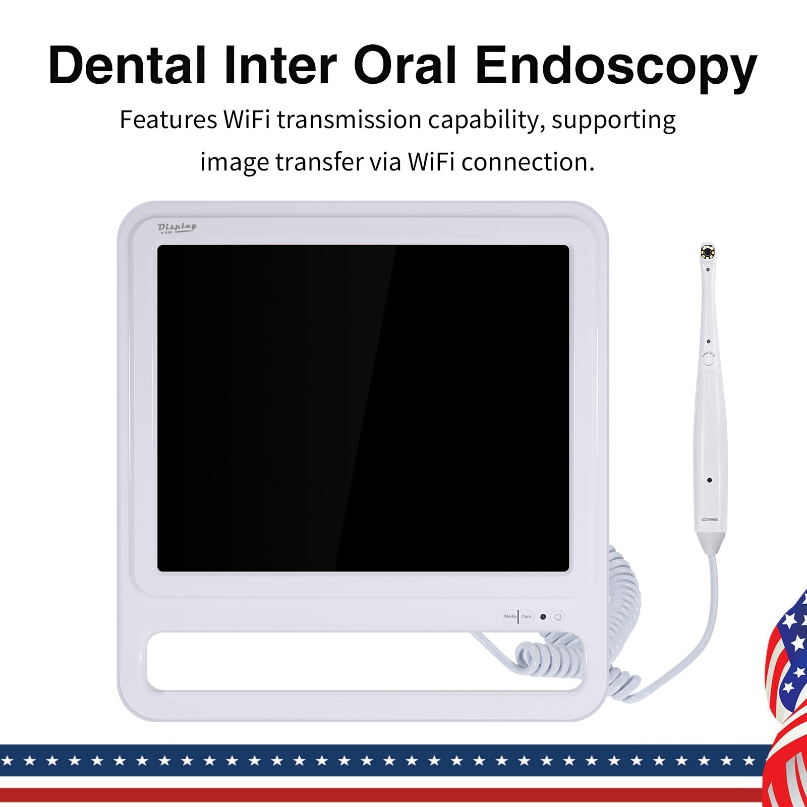 All-in-One Dental Intraoral Camera System HD 17 Inch Monitor & Steel Holder