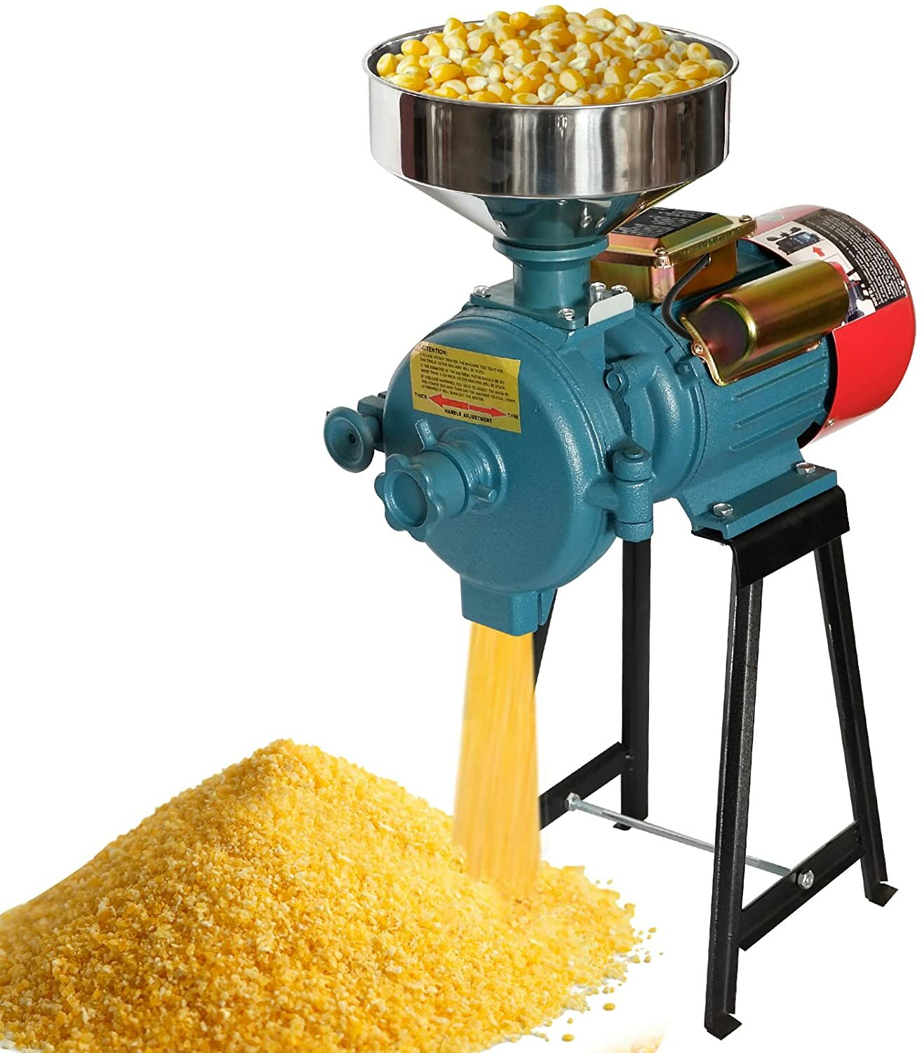 3000W Electric Grinder Mill Dry Feed/Flour Mill Cereals Grain Corn Wheat 110V