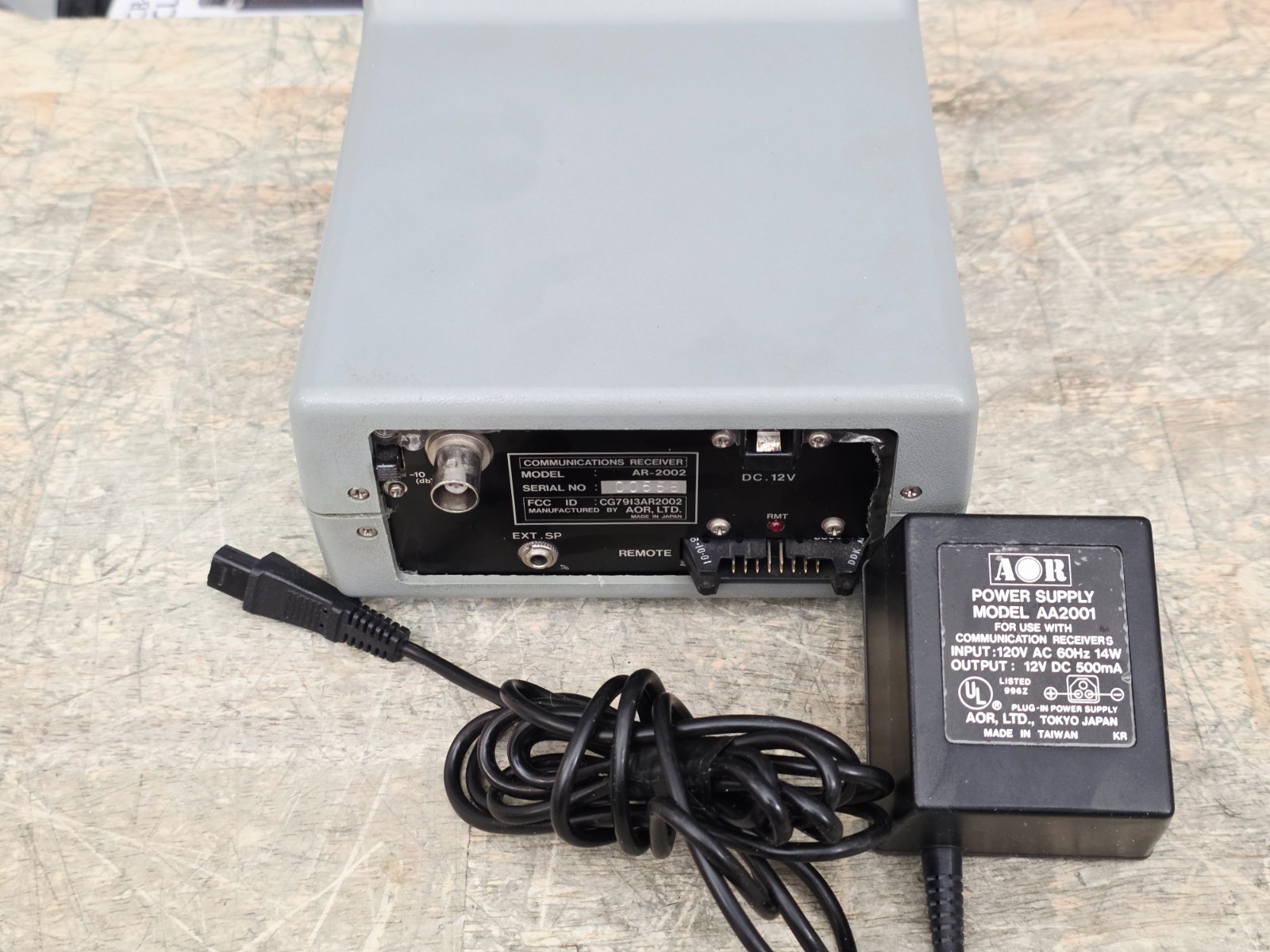 AOR AR-2002 Communications Receiver 25-550 800-1300 MHz C MY OTHER HAM RADIO