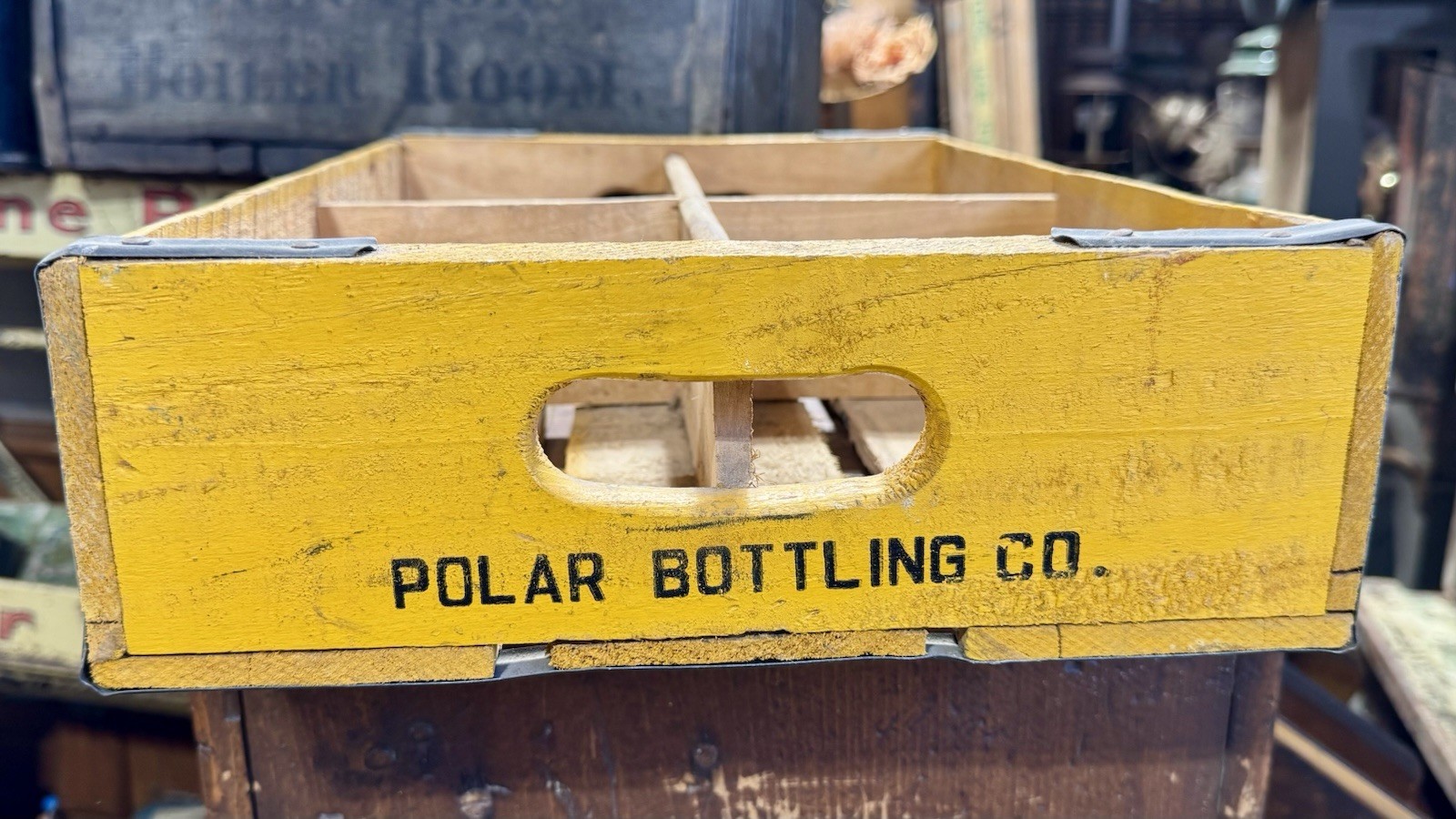 Rare Vintage Mason's Root Beer Yellow Wood Soda-Pop Crate Poplar Bottle CO Clean