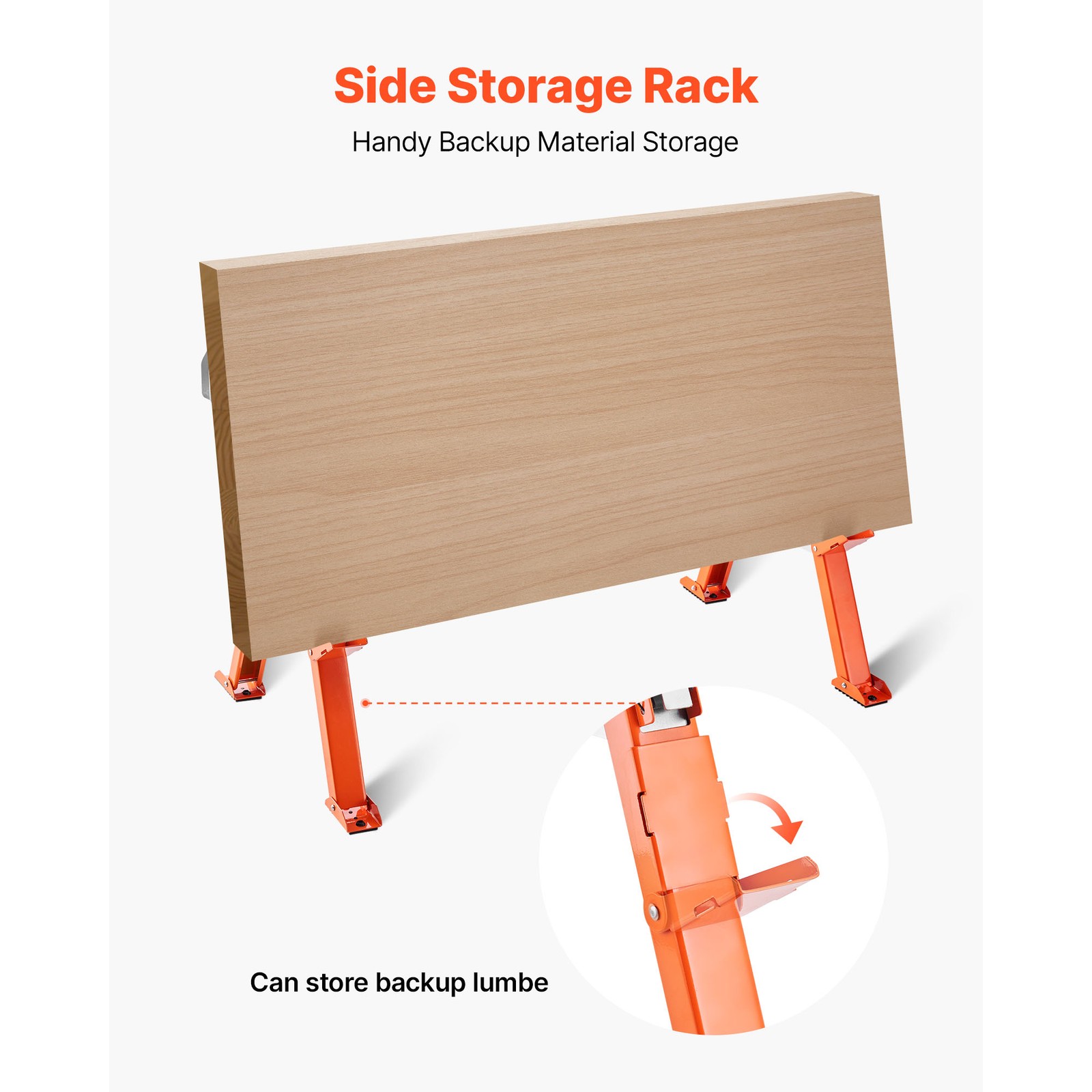 Uimoso Adjustable Heavy-Duty Saw Horses, 2-Pack, 1800 lbs Capacity