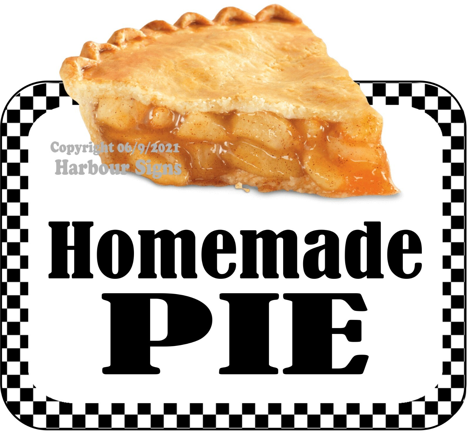 Pie Homemade DECAL (CHOOSE YOUR SIZE) Food Truck Concession Vinyl Sticker