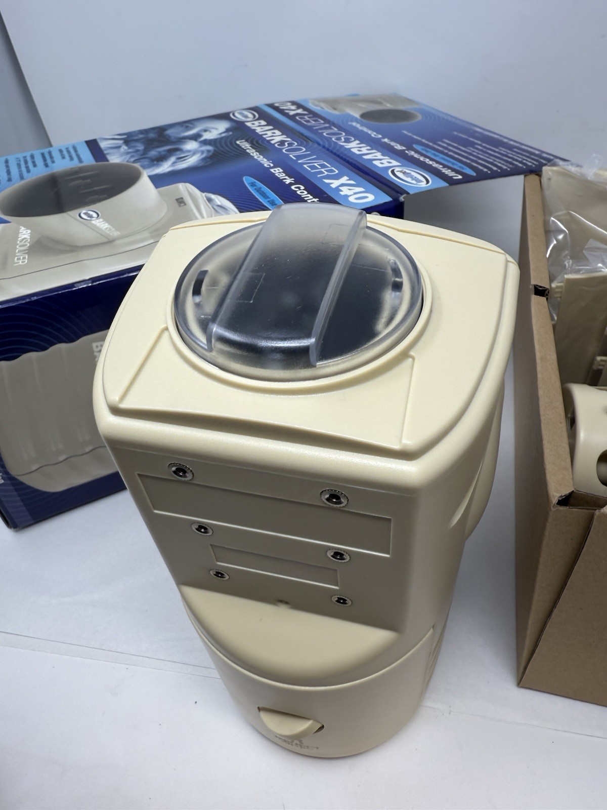 Intellipet Bark Solver x40 Ultrasonic Outdoor Dog Bark Control ~ Open Box *Read