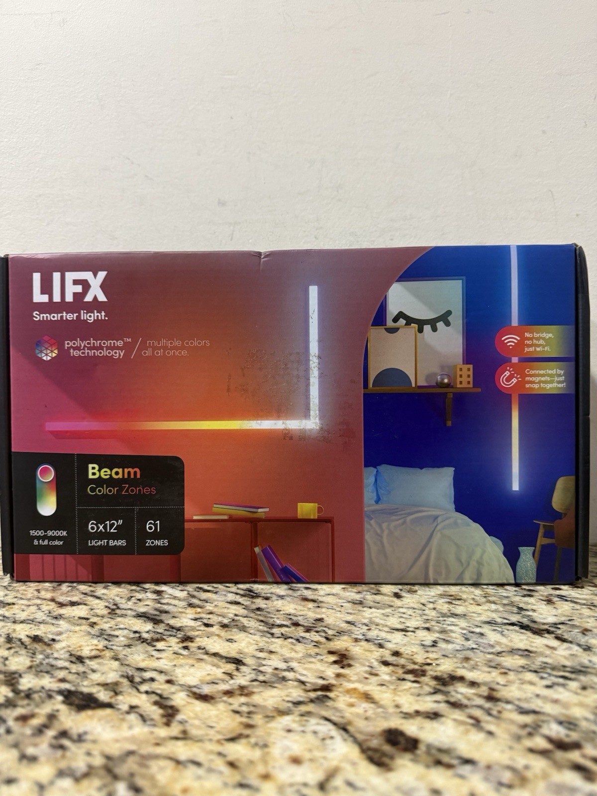 LIFX Beam Smart Light Bar 6 Piece Kit (L3BEAMKITUS), Multicolor, 6 Count, 33 ...