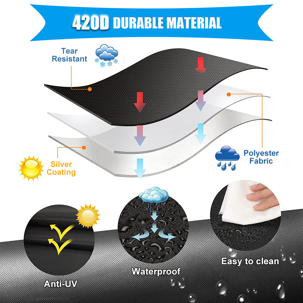 BBQ Gas Grill Cover 57 Inch Barbecue Waterproof Outdoor Heavy Duty UV Protection