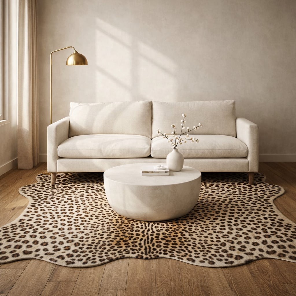 Erin Gates by Momeni Acadia Cheetah Faux Hide Area Rug, 5'3" x 7'10"