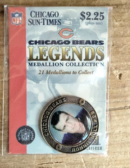 RONNIE BULL  CHICAGO BEARS LEGENDS 2004 Medallion Coin New NOS