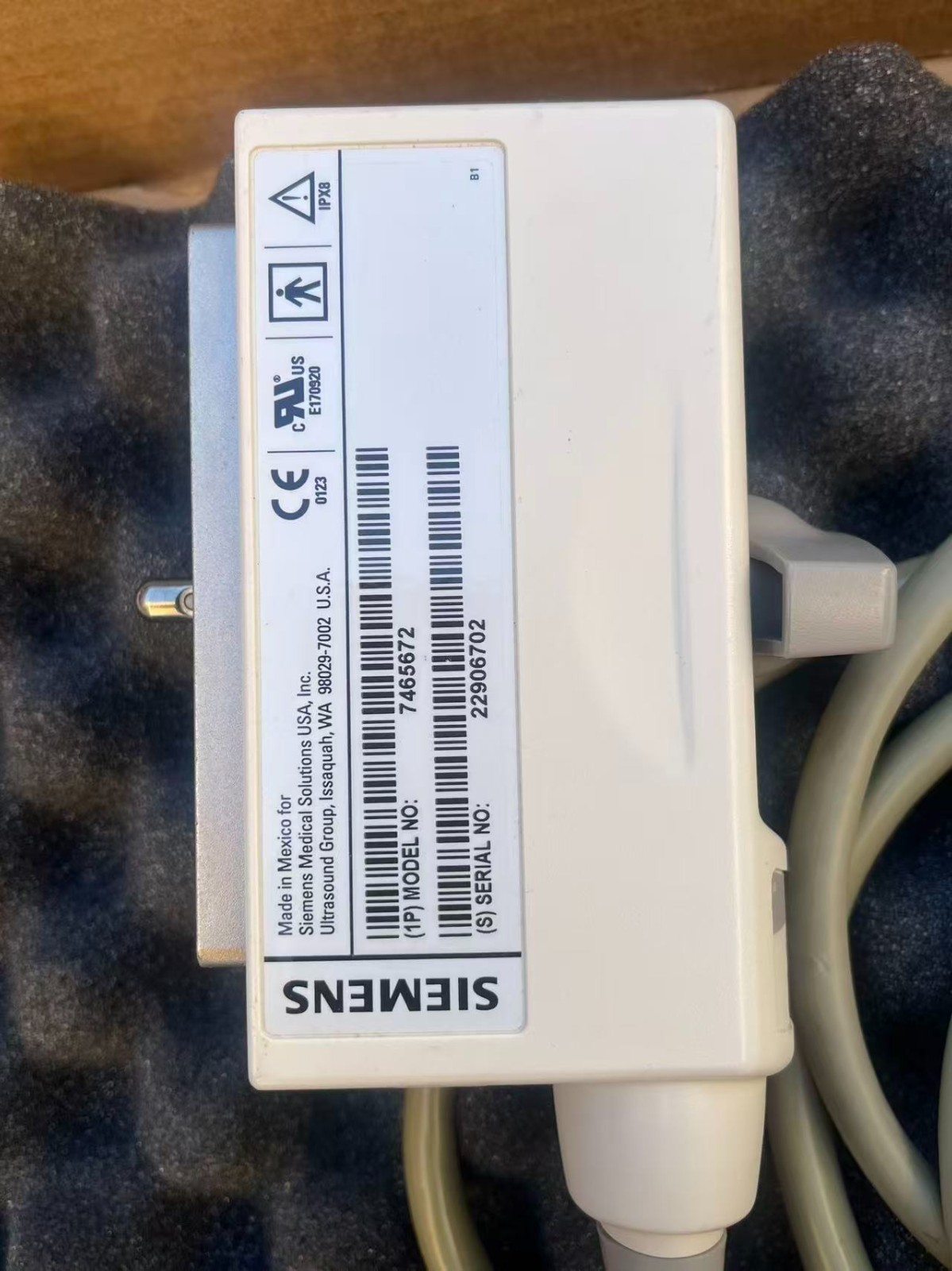 CH6-2 SIEMENS CONVEX ARRAY ULTRASOUND TRANSDUCER PROBE 7465672 With BOX