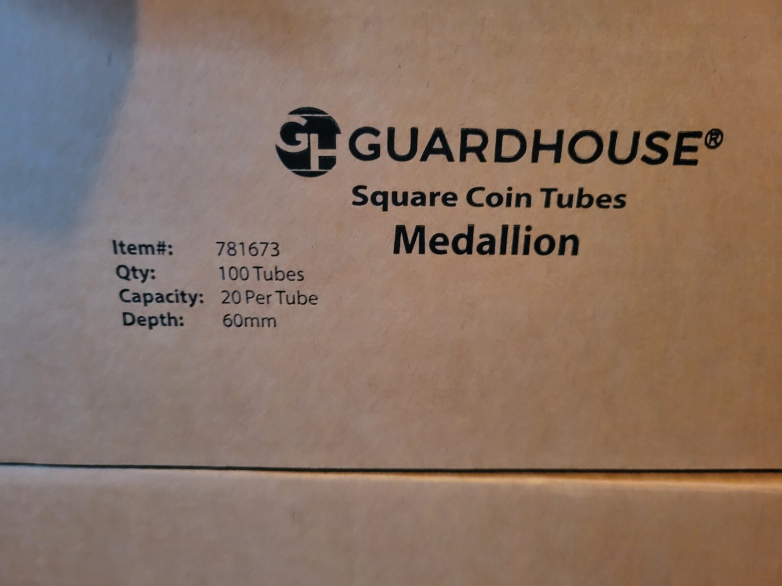 New Lot Of 12 Square Medallion 39mm Coin Storage Tubes for 1oz Silver Rounds