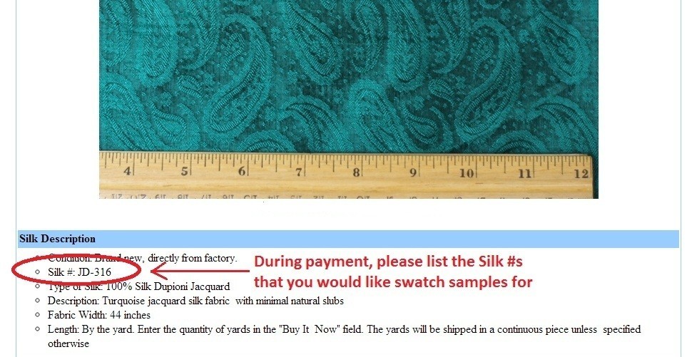 Swatch Sample Request, Low Flat Shipping Charges