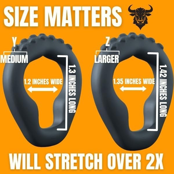 BULLRING GET MAX Size & Stamina Ring – 6 Pressure Point Design