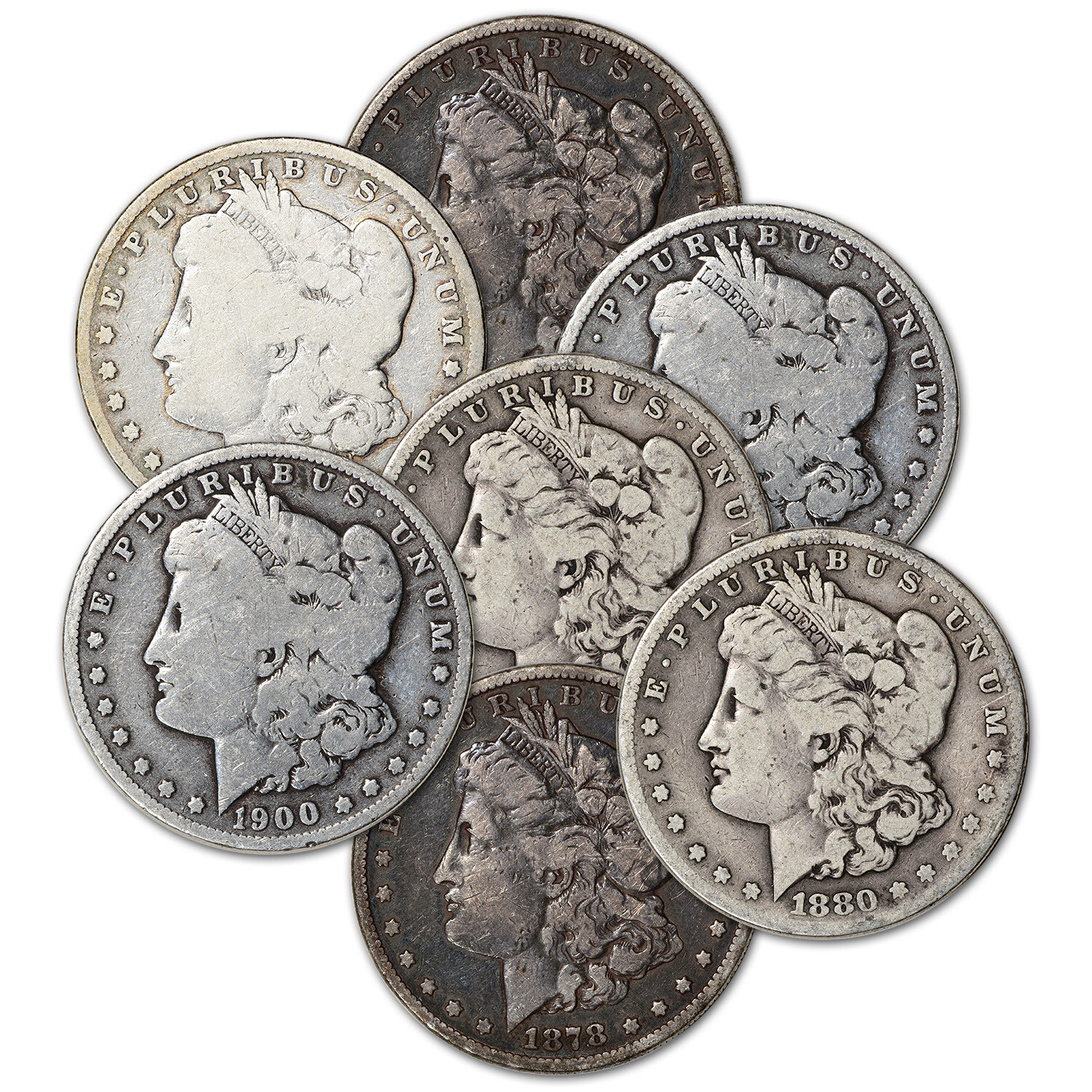 US Morgan Silver Dollar - Roll of 20 coins - Cull - Pre 1921 Random Date