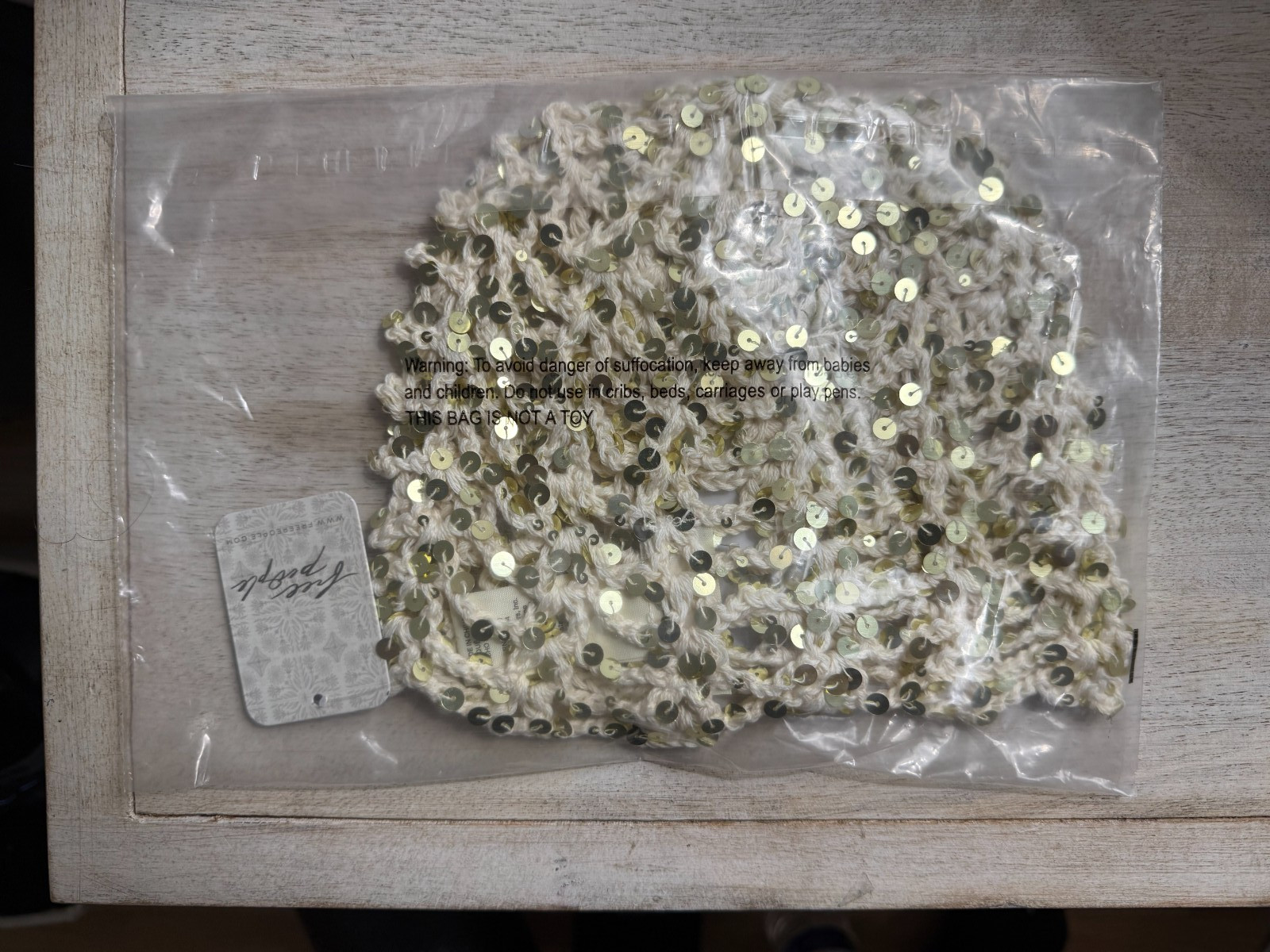 Free People Mila Sequin Disco Cap - For Women - Factory Sealed - One Size - NWT