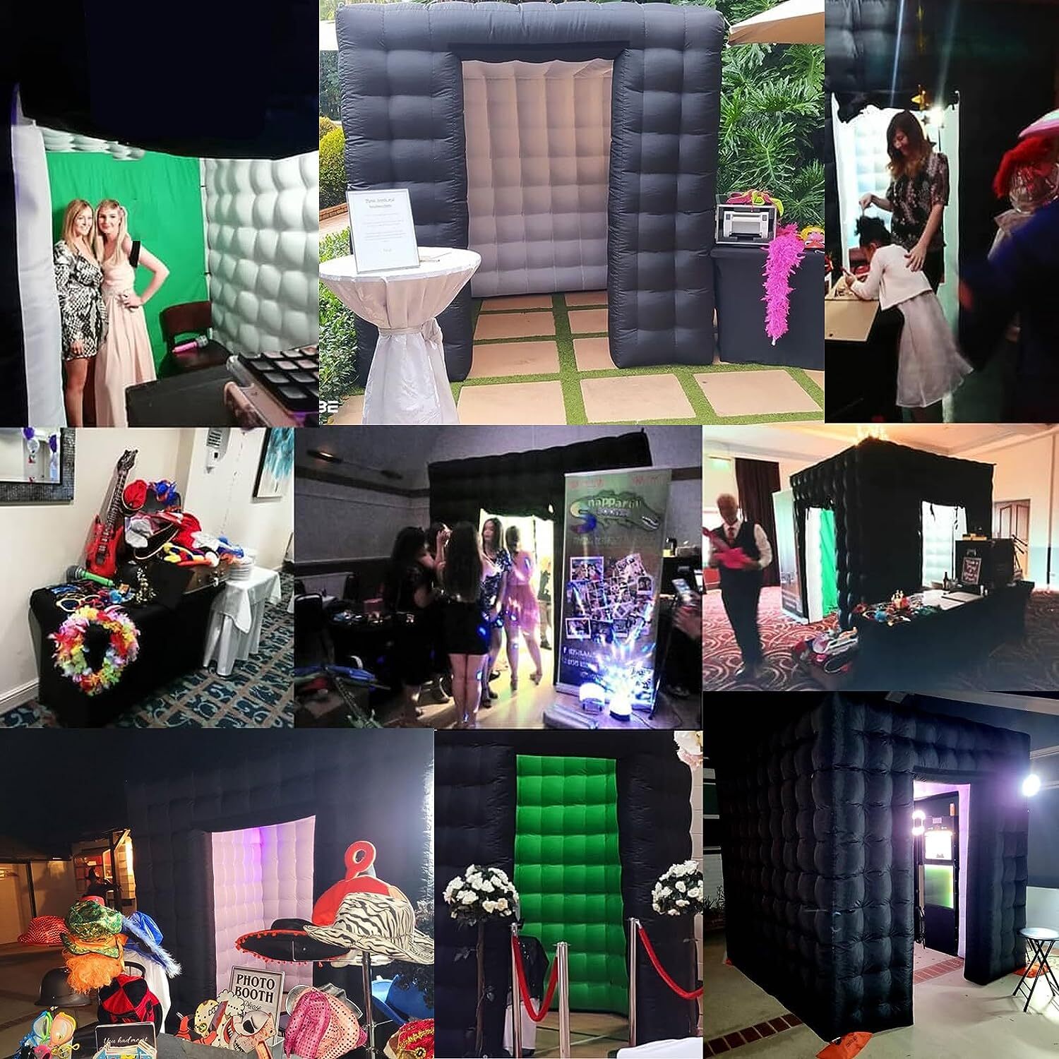 Inflatable Photo Booth Portable Enclosure Tent for Weddings Parties Events Shows