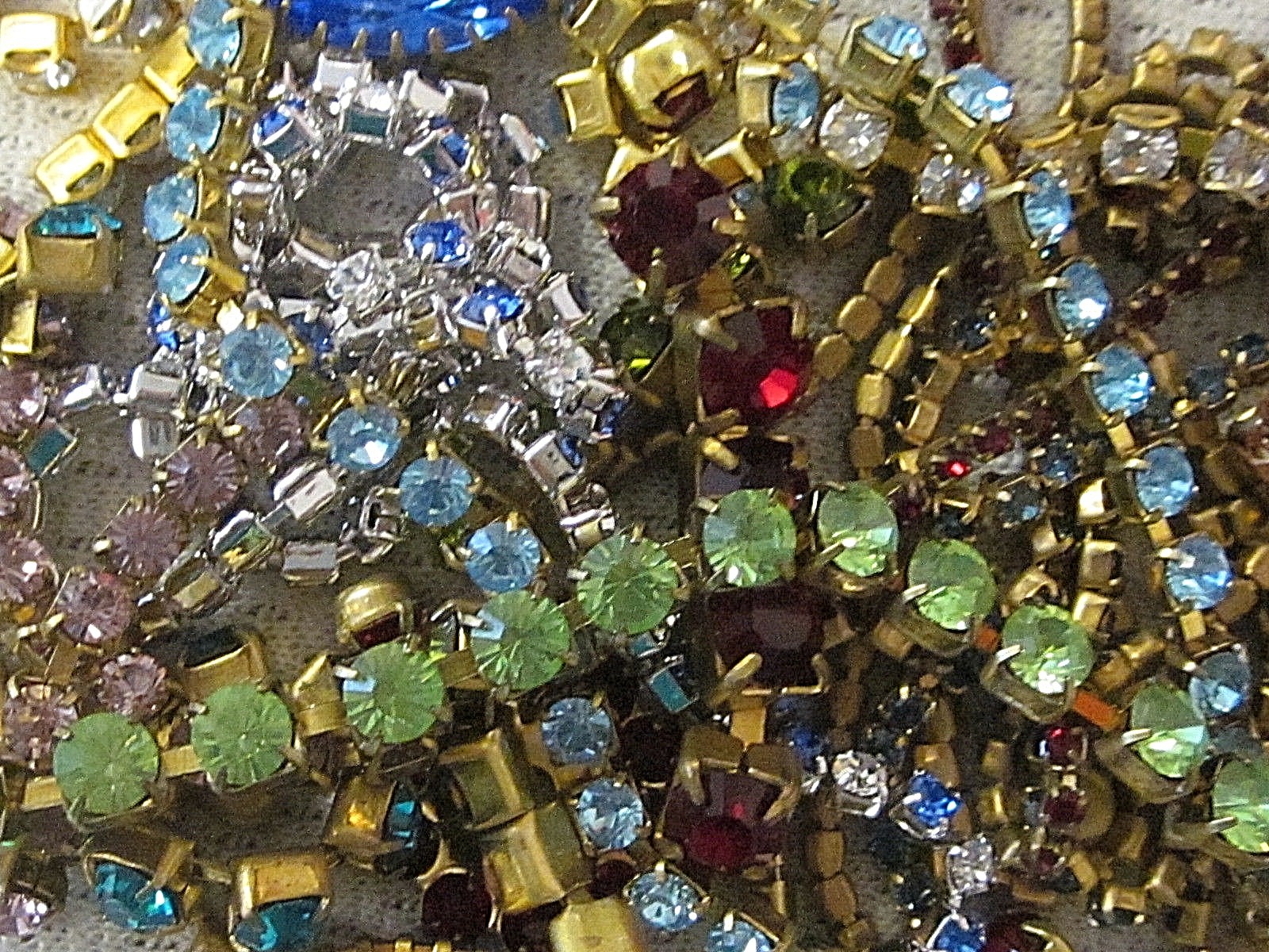 100% SWAROVSKI RHINESTONE CHAIN ROPE SETTINGS LOT VTG NOS DESIGN FINDINGS CRAFTS