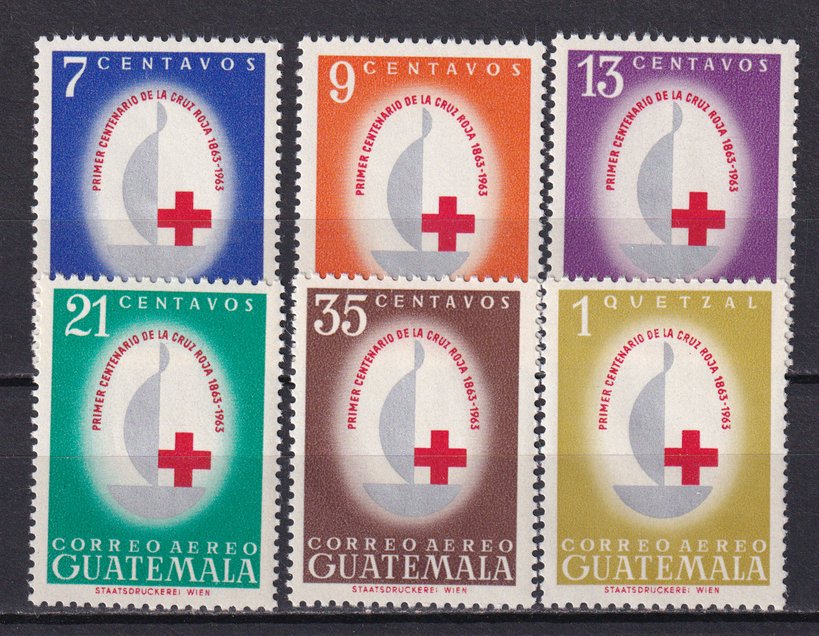 Guatemala 1964 Yvert A316/21 Red Cross MNH VF (GX)