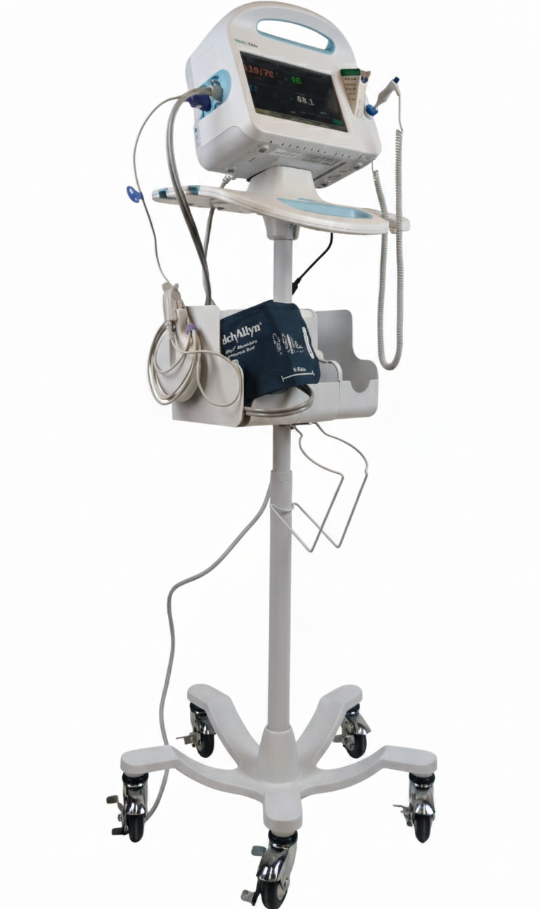 Welch Allyn Connex 6000 Vital Signs Monitor 64NTXX, NIBP, SPO2, Cuff & Stand