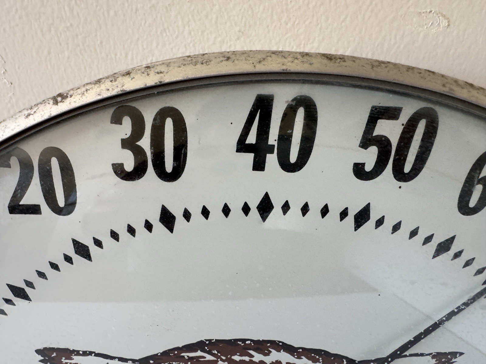 Vintage Original OWL Jumbo Dial Ohio Thermometer Company Outside USA SEE PHOTOS