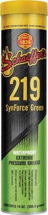 Schaeffer's Oil 219 SynForce Green Waterproof Grease NLGI #2 - 1 Tube