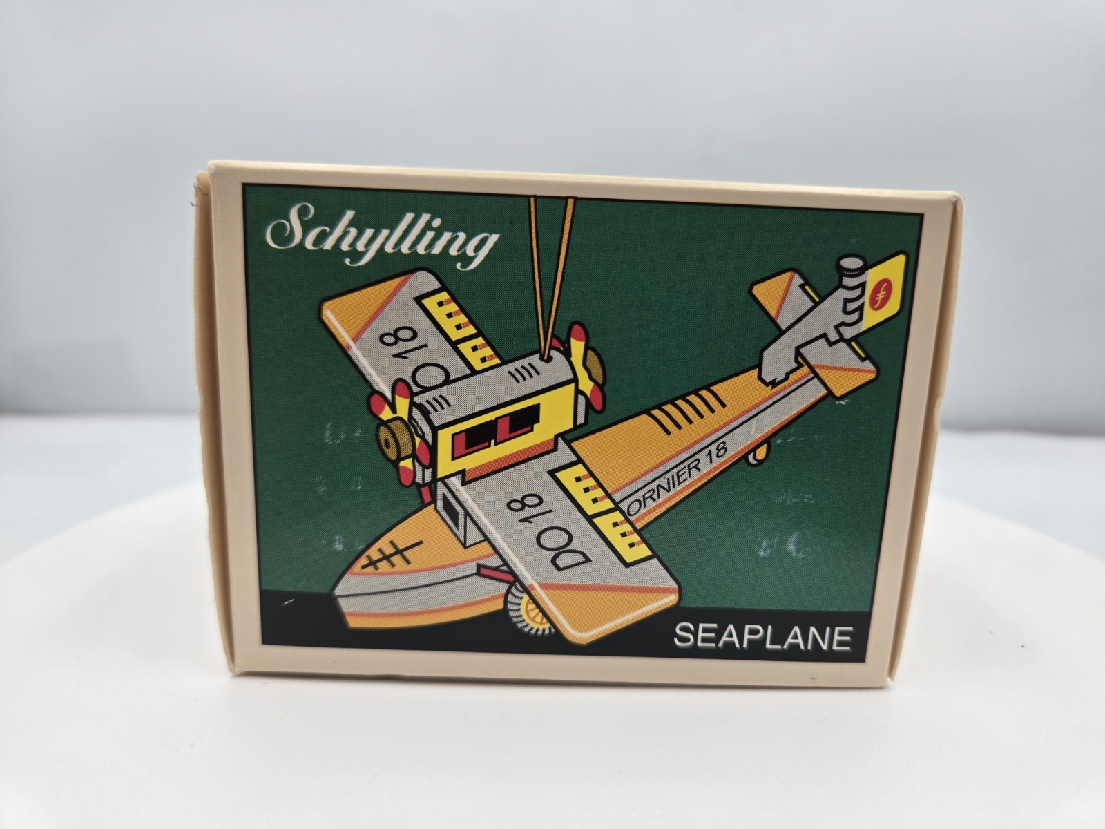 Schylling Biplane Tin Toy Ornament Collector Series 1995