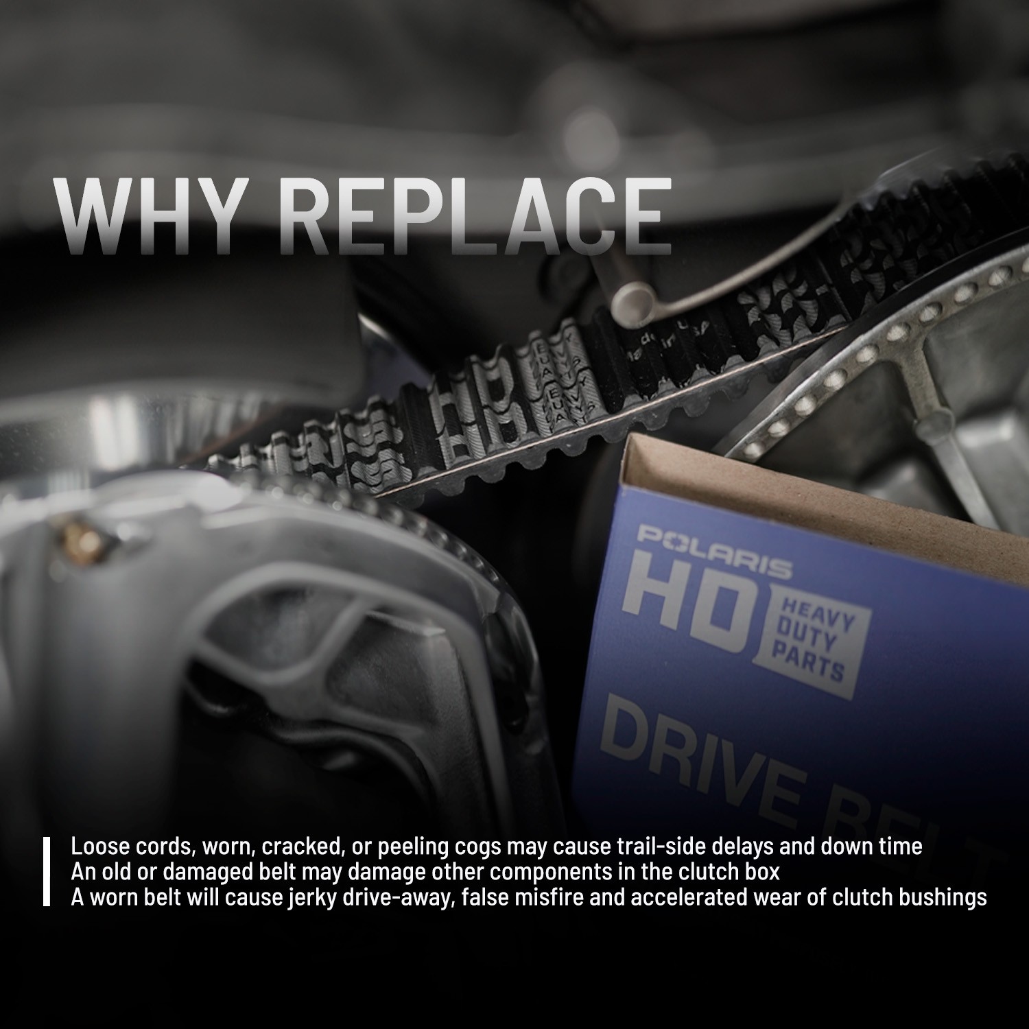 Polaris Drive Belt, for Specific RZR and RANGER Models, Genuine OEM - 3211162