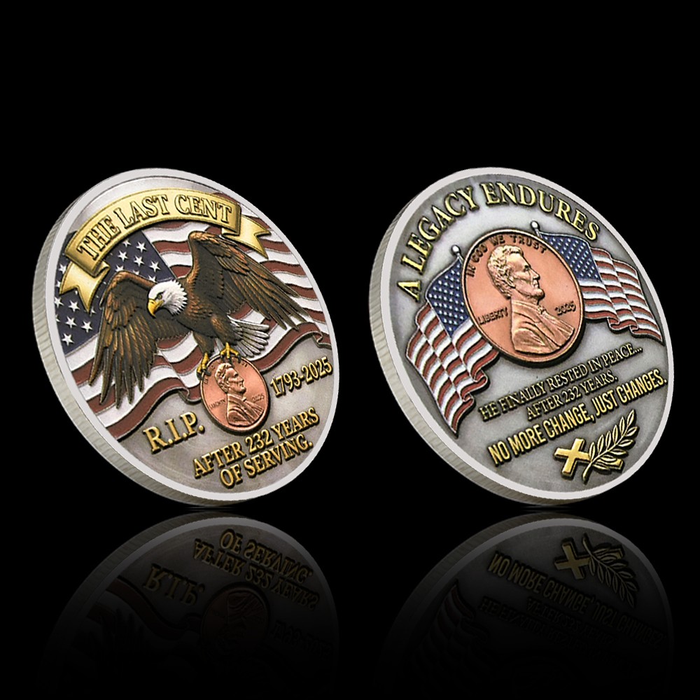 The Last Cent Legacy R.I.P. Penny Commemorative Coin Collectible Gift