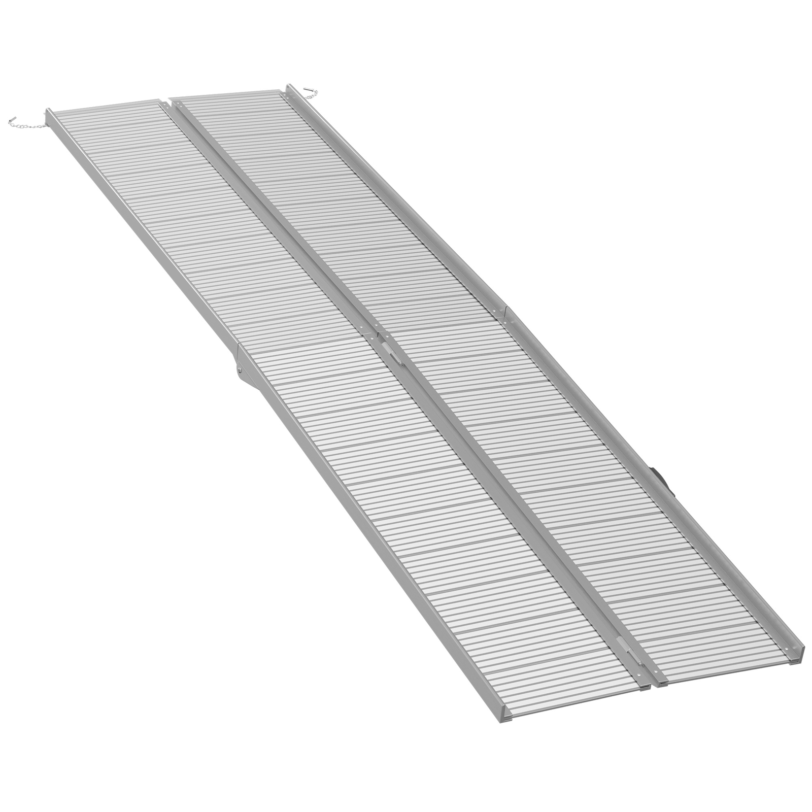 10' Folding Wheelchair Ramp Aluminum Portable Medical Mobility Threshold