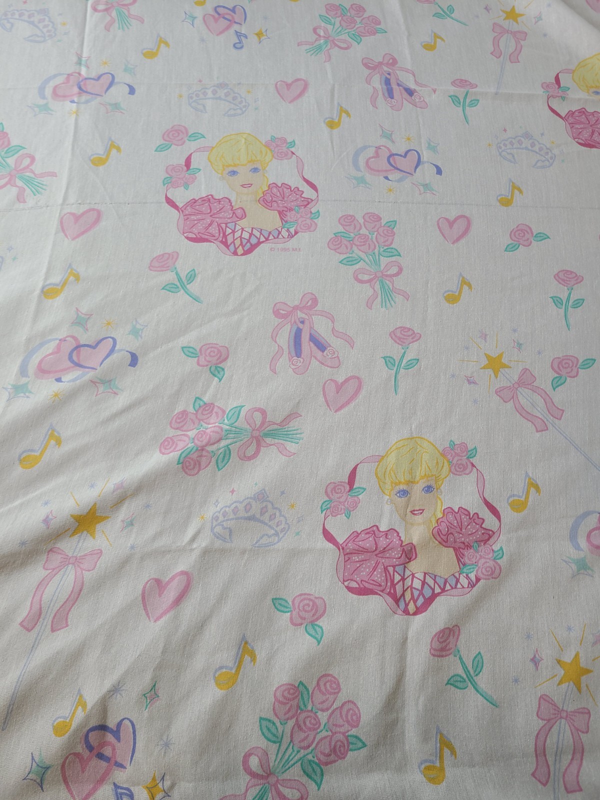Vintage 4 Piece Barbie Ballerina Twin Bed Sheet Set 1995 Dan River