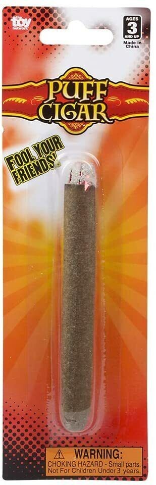 12 FAKE PUFF CIGARS - Magic Trick Joke Realistic Smoke Gag Joke Party Favor Prop