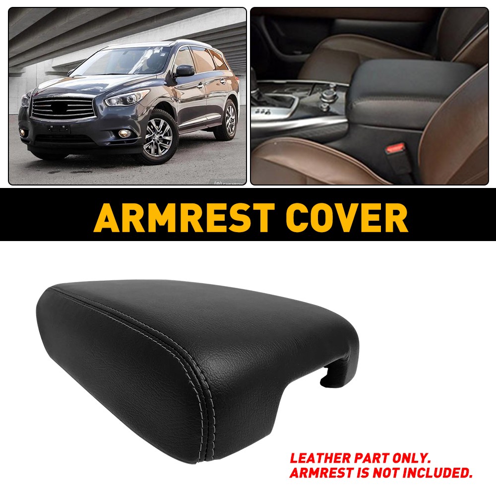 Fits Pathfinder 2013-2020 Center Console Lid Armrest Cover Replacement Black EKK