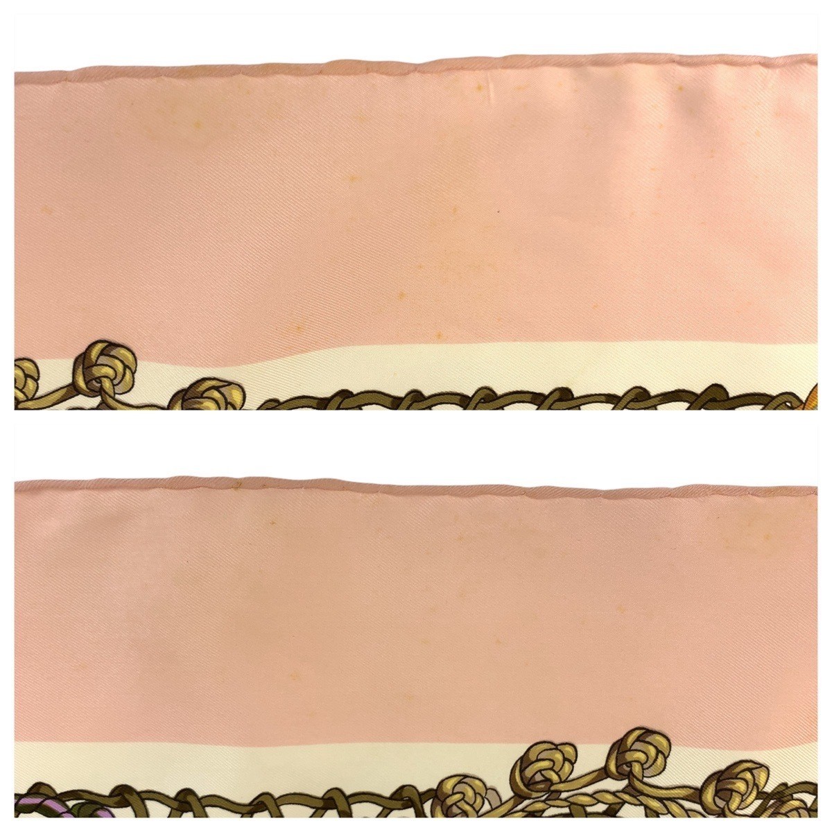 Hermes Timpani Carre 90 Pink Multicolor Silk Scarf Large Women