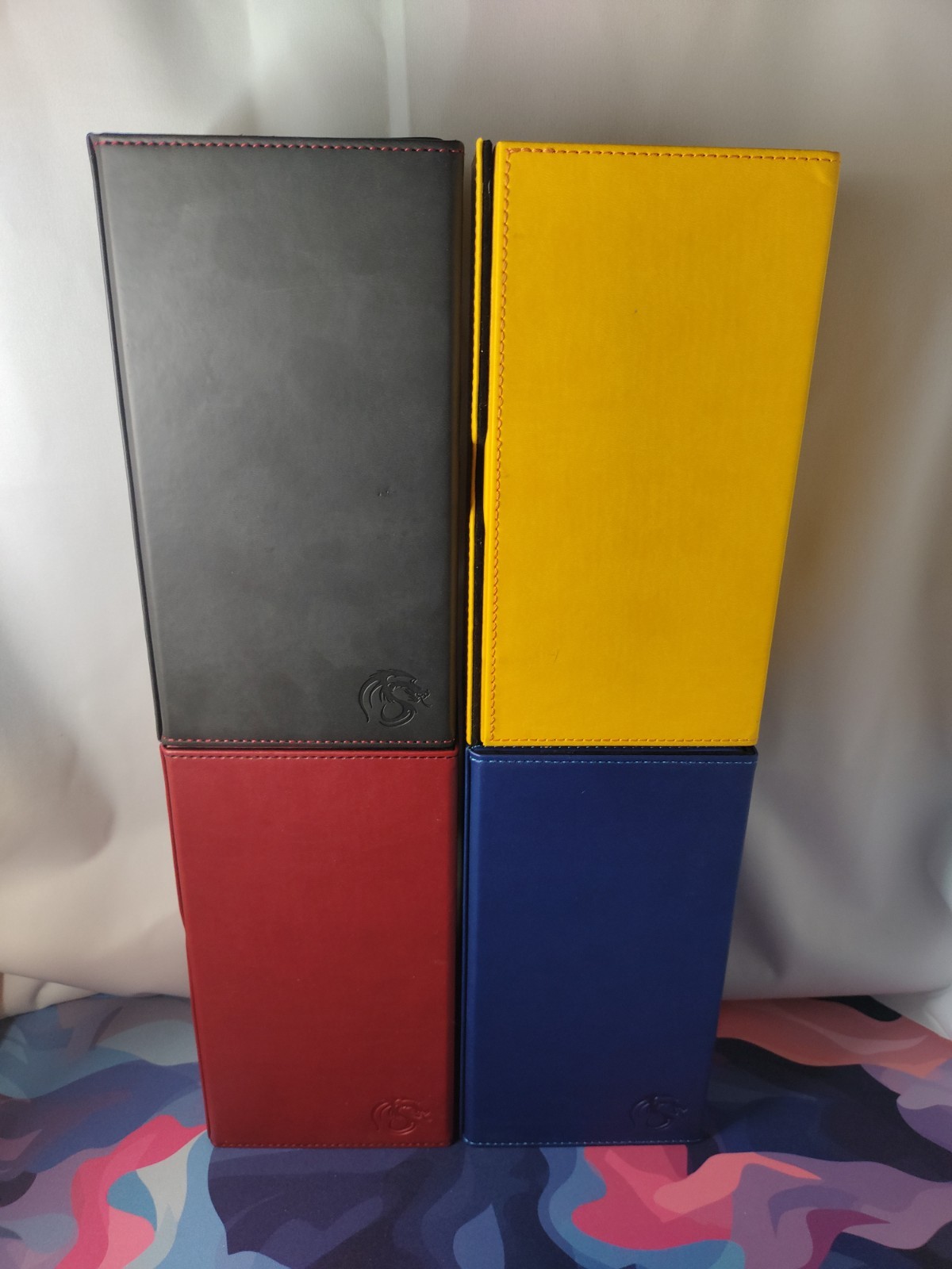 BCW 200+ Deck Box Quality Storage SET of 4 - Blue Black Red Yellow - MTG