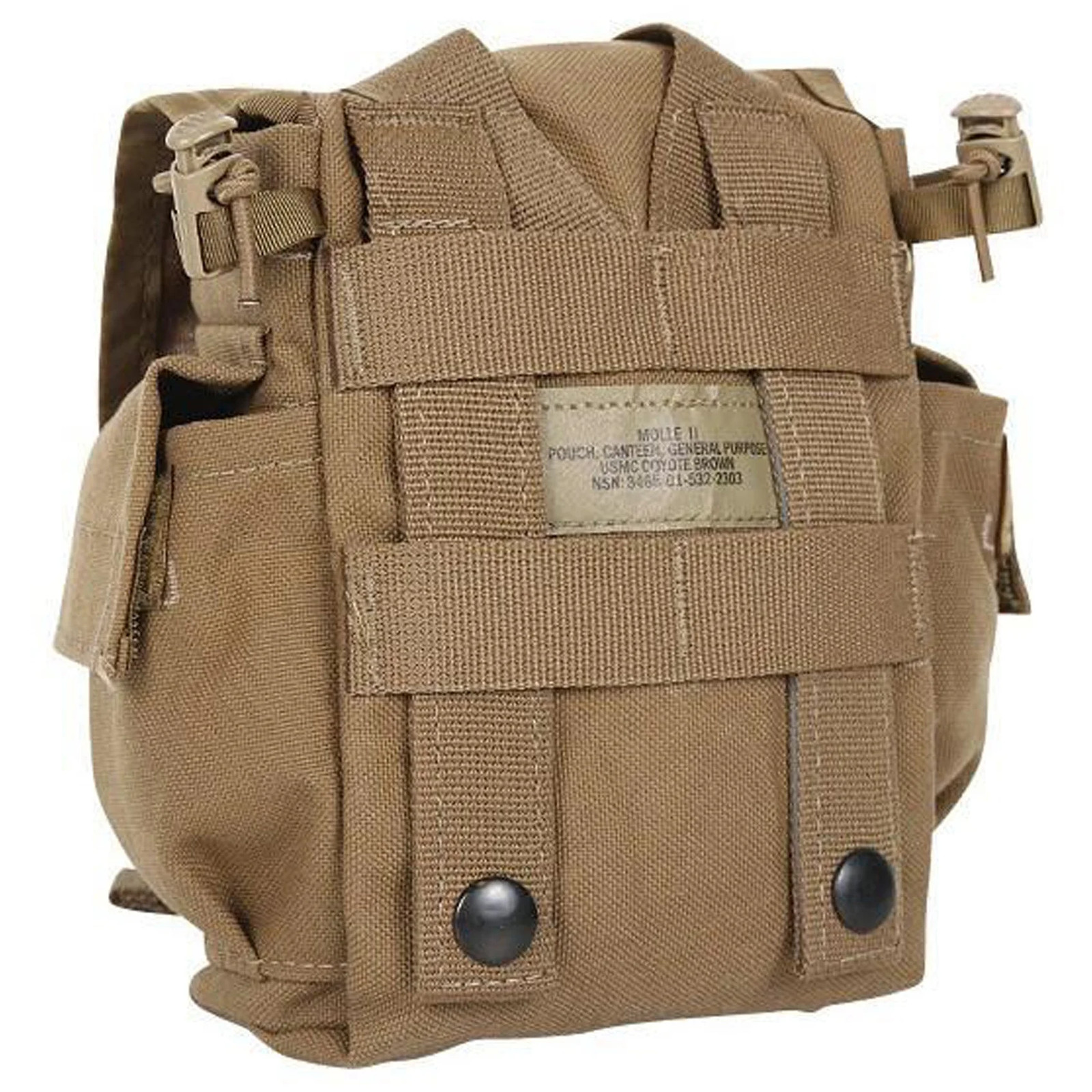 USMC MOLLE 1QT Canteen Cover Coyote Brown Utility Pouch USGI VGC