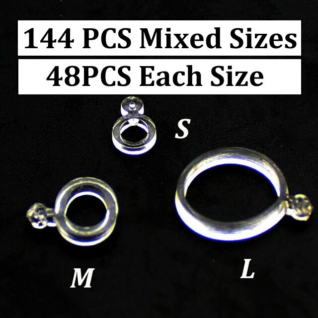 120Pcs Pellet Bait Bands Clear Carp Coarse Fishing Floater Surface Latex Bait