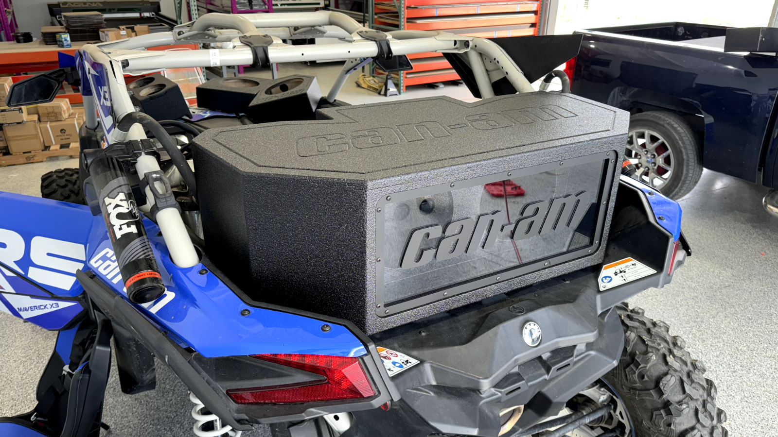 Can-am Maverick X3 17-23 Tail Gate Subwoofer Enclosure Box 17-23 2x10" Woofers