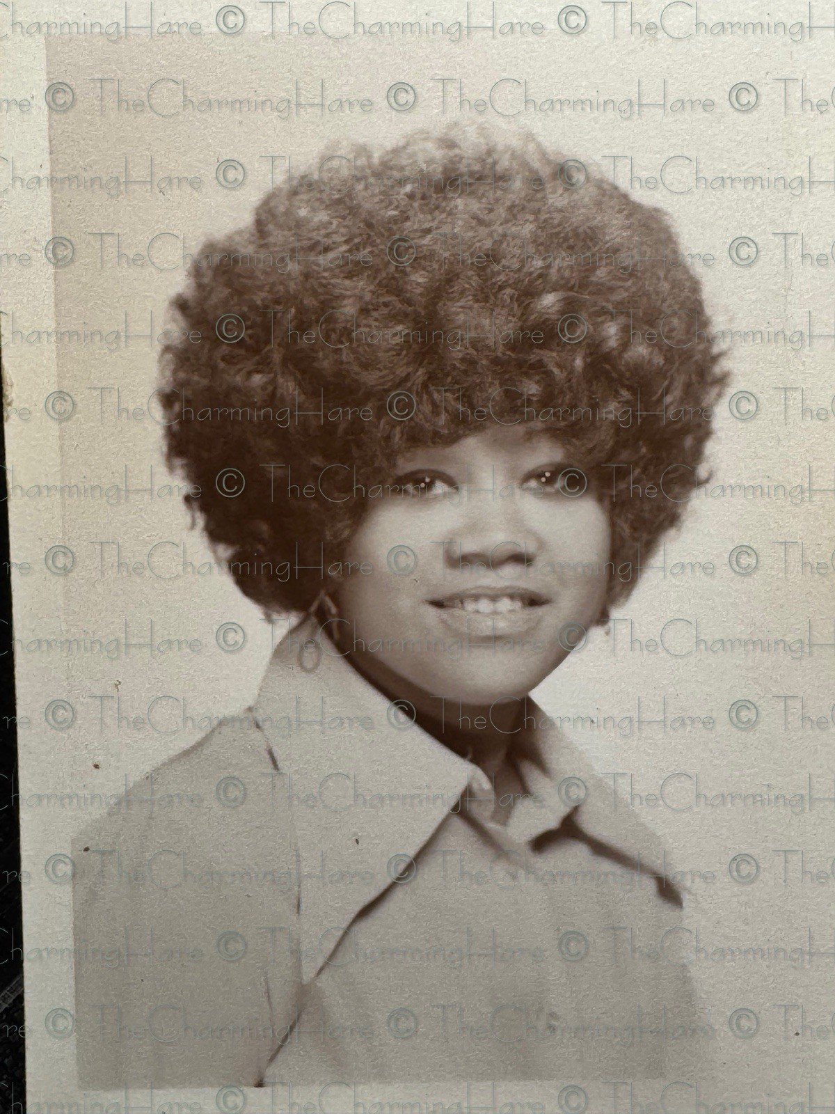 Vintage Photo Attractive African American Lady School Photo 1960’s