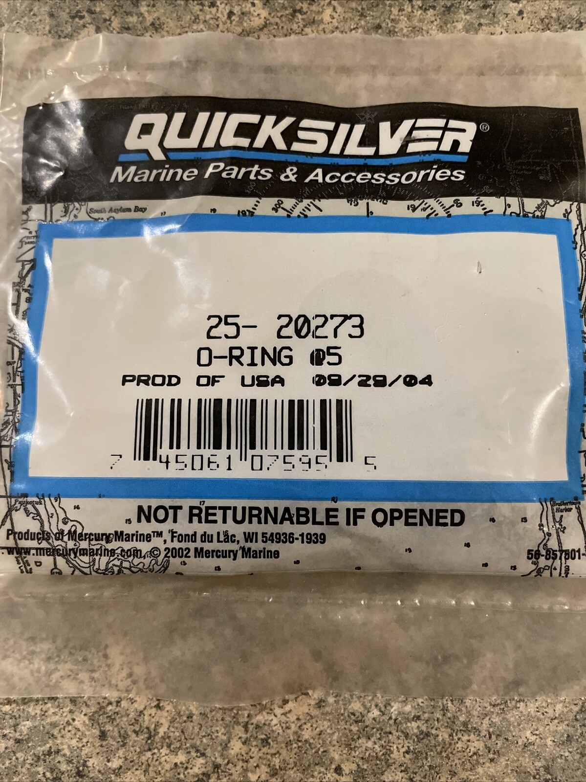 QUICKSILVER MERCURY 25-20273 O'RINGS NOS Qty-4