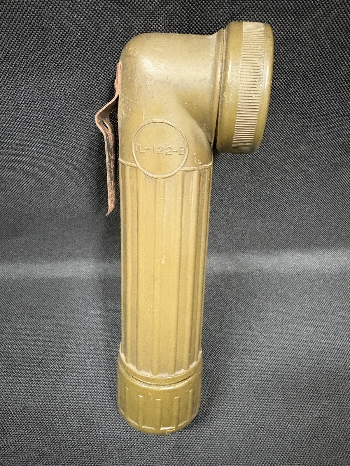 USGI WWII Era Bright Star Anglehead Flashlight Model TL-122-B (Unworking)