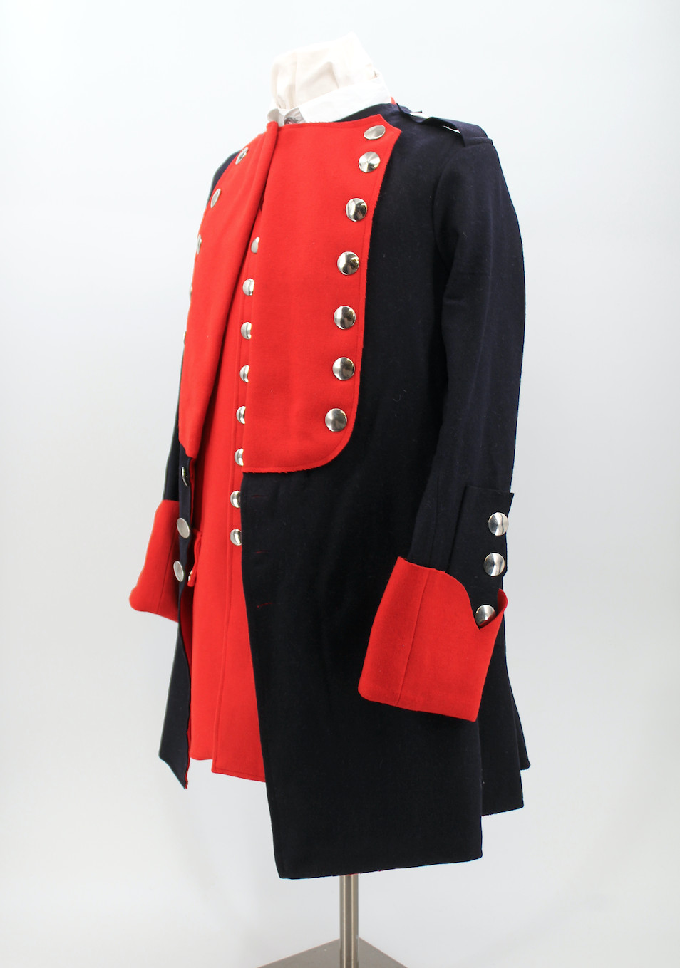 French & Indian War Blue & Red Regimental Coat Size 42 / Large