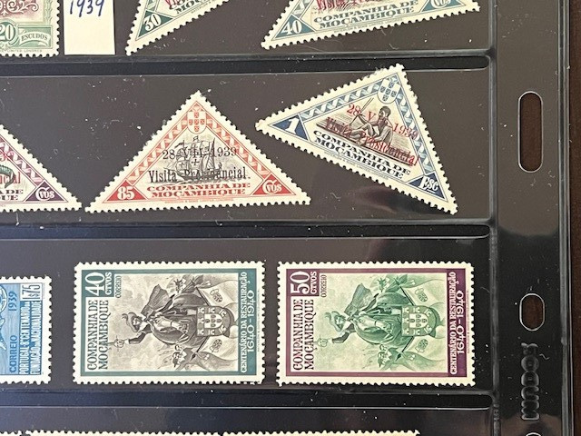 Mozambique Company 1892-1940 Nice Collection Mint Hinged in Stock Sheet 7A080S