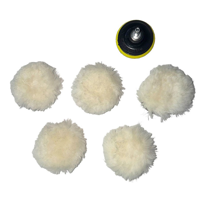 7PCS 3 Inch Car Polishing Buffing Pads Kit for Drill Sponge Waxing Foam Polisher
