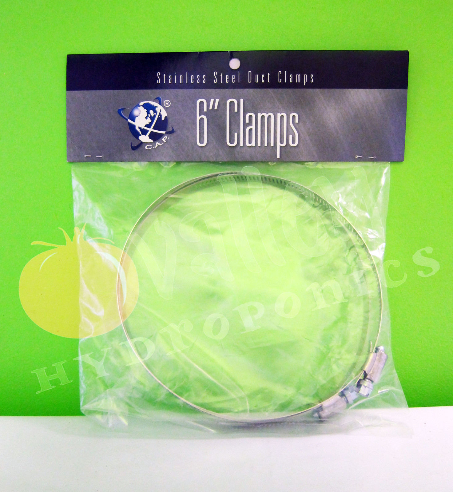 C.A.P. Stainless Steel Duct Clamps Pair, Worm Drive Adjustable Fit