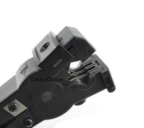 3-Blade Precision Coax Cable Stripping Tool for RG-6, RG-58, RG-59 and RG-62