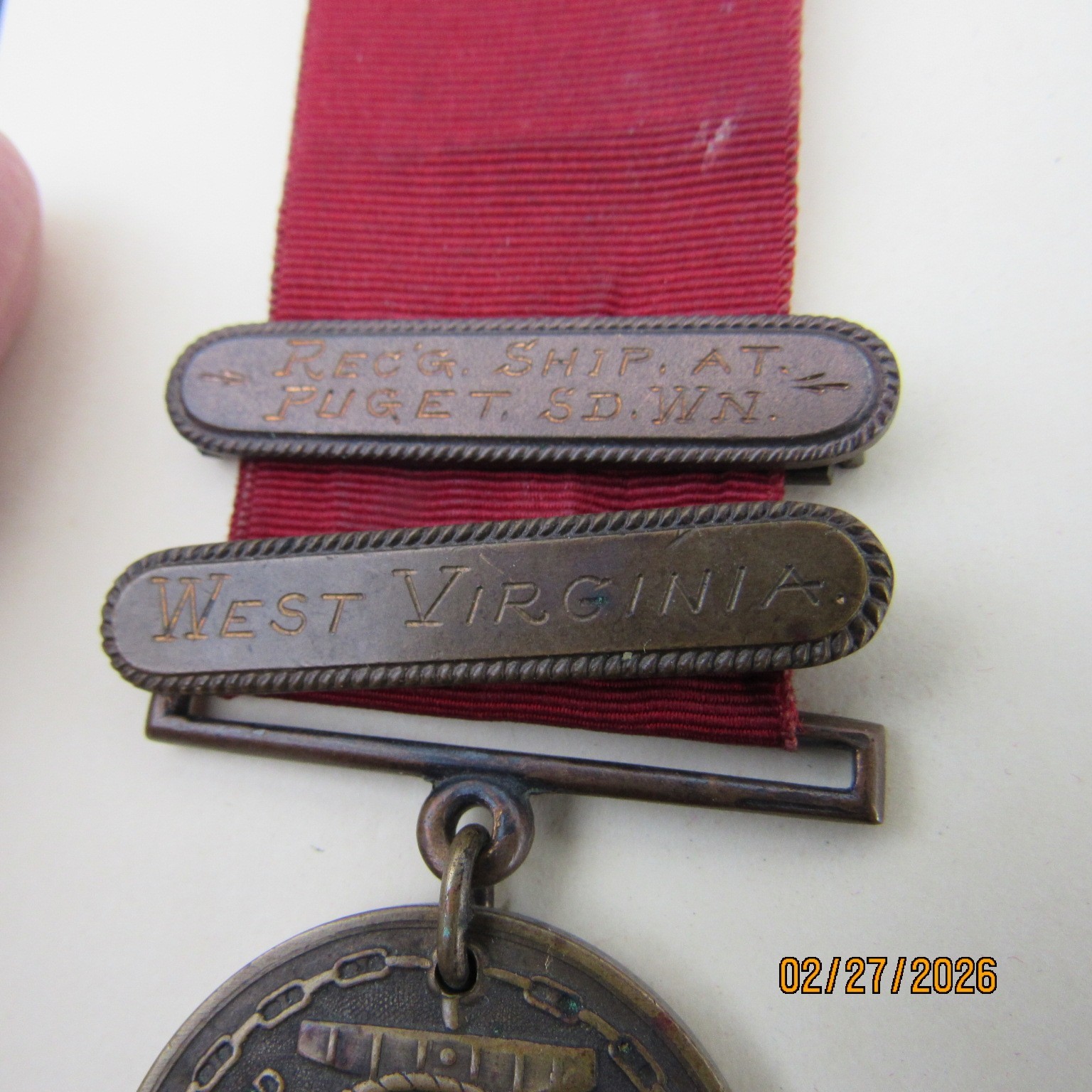 USN GCM GROUP 1910 2 BARS &USN MEXICO & RIM NAMED WW1 VICTORY MEDAL USS ST LOUIS