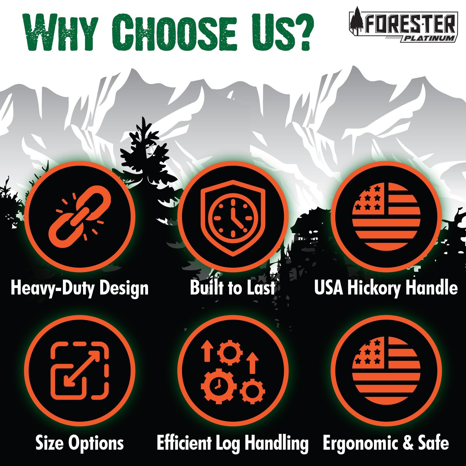 FORESTER Platinum Pickaroon Logging Tool 28in | USA Hickory Handle | Hookaroo...