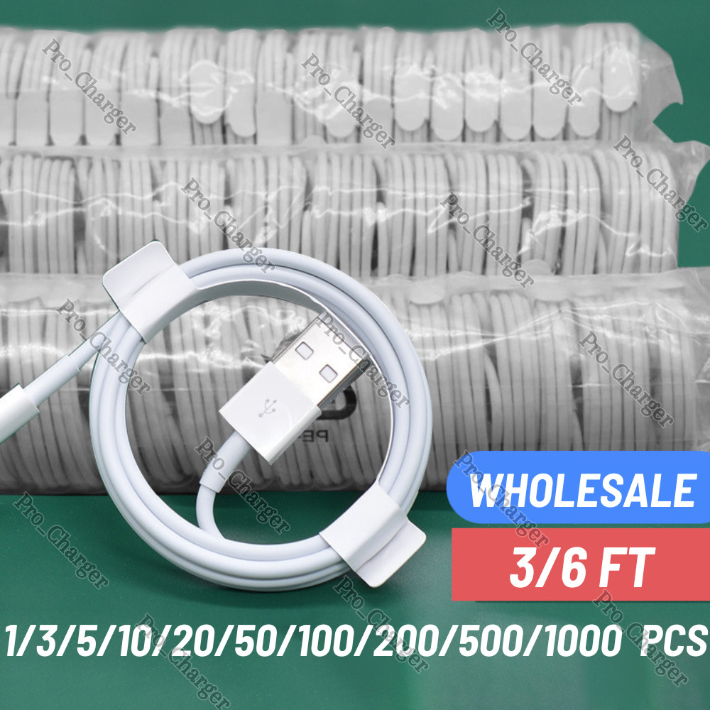 USB Charger Cable Cord For Apple iPhone 6 7 8 X XR XS 11 12 13 14 Pro Wholesale